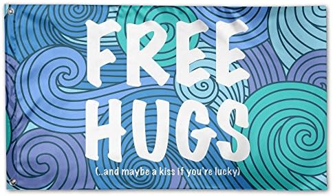 Free Hugs Large 3 X 5 Feet Officially Licensed Flags 3-Feet By 5-Feet