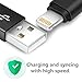 [4 Pack]Lightning Cable, (3FT 6FT 6FT 10FT) Nylon Braided Charger Cable Cord Lightning to USB Cable Support iPhone 8/X 7/7 Plus/6/6s/6 Plus/6s Plus, iPad Pro/Air/mini,iPod（Black+white)