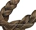 BRAID PLAITED CHUNKY HAIR HEADBAND (15 Chocolate Brown And Honey Blonde Mix) Synthetic