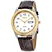 Seiko Men's SNE056 Stainless Steel Solar Watch with Leather Band