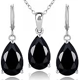 Crystalline Azuria Jewelry Sets for Women Wedding Jewelry Sets Bridal Jewelry Set with Necklace and Earring for Bride Cubic Zirconia Bridesmaid Jewelry
