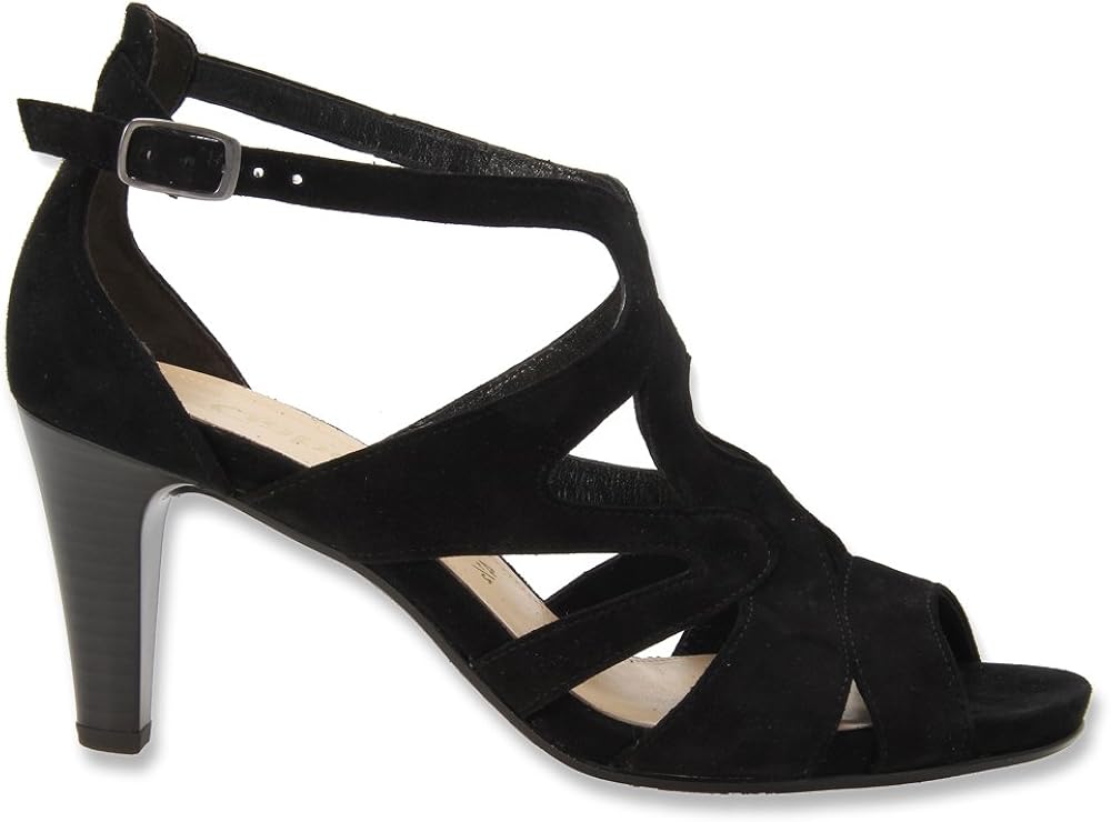 Gabor Women's Black Strappy Sandal 21.820 7.5 F(M) UK Sandals