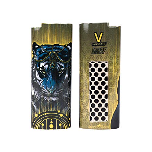Herb Grinder Lighter Case, First Earth Tiger Design by V Syndicate (Bic)