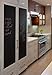 Coavas Chalkboard Wall Sticker: Peel & Stick Black Chalkboard with 5 Colorful Chalks