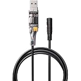 Powallon USB Programming Cable for Bafang BBS01, BBS02, BBSHD, and BBS01B/BBS02B Motor with UART Protocol - 39in (100cm) Length