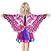 Kids Fairy Butterfly Wings Costume for Girls with Mask Rainbow Tutu Dress Set Princess Dress up Party Favors(Rose)