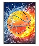 Basketball Never Stops Fleece Plush Blanket 58