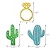 SFVAN Fiesta Bachelorette Banner Cactus Wedding Garland Glitter Bridal Shower Engagement Bachelorette Party Favor Decorations （NO-DIY）