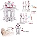 Flywind Smart Robot Toy for Kids Boys, Music Gesture Control Robots Singing Dancing RC Robots Rechargeable Intelligent Pink Robot Remote Control Robot Toys for Girls Age 3 4 5 6 7 8, Pinkthumb 2