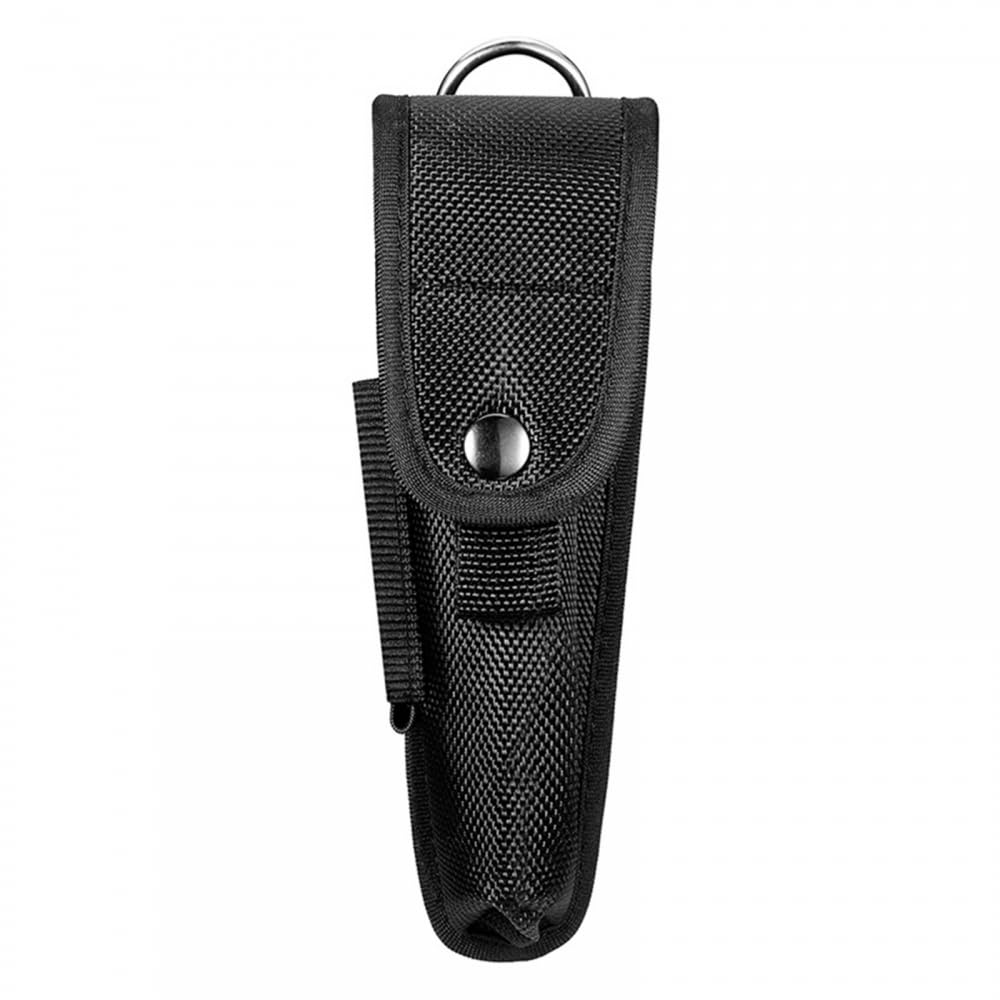 2PCS Metal Belt Clip Flashlight Pouches, Top Flap Snap Button Design Flashlight Holder Belt Clip Adjustable Molle LED Torch Holster for Police Military Security Belt Accessories