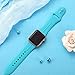 Haveda Bands Compatible with Apple Watch Band 38mm 40mm, Soft Silicone Sport Strap Wristband for Women Men with iWatch Series 4, Series 3, Series 2, Series 1, Teal, 38/40S/M