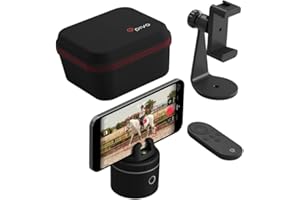 Pivo Equestrian Silver Starter Pack, Auto Face, Body, Horse Phone Tracking Holder, Ai-Powered 360° Rotation, Remote Control for Hands-Free Video Recording with Smart Mount and Travel Case