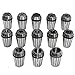 14PCS ER20 1-13mm High Precision Collet Set CNC Engraving Milling Lathe Tool Spindle ER20 Spring Collet Chuck