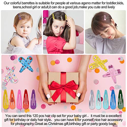 ZOYLINK Haarnadel Mädchen 120 Stück Kinder Haarnadel Set Bonbon Farbe Baby Haarnadel und Mädchen Haarnadel, süße Haarnadel, geeignet für Kinder Haarnadel Geschenk