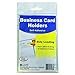 C-Line Self-Adhesive Business Card Holders, Side Load, 2 x 3.5, Clear, 10/Pack