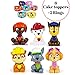 ToysoutletUSA Paw Patrol Cake Topper | 8 pcs Set Including 2 Free Rings | Mini Toy Figures For Cupcake Decorations