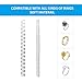 AUO Ring Size Adjuster for Loose Rings - Jewelry Guard, Spacer, Sizer 12 Pack with Jewelry Bag!