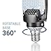 Hyperikon LED Shoebox Light Bulb, 95W Rotatable Outdoor Street Lighting, E39 Large Mogul, 100-277V, 11400 Lumens, UL, DLC, Crystal White