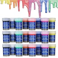 individuall 24 Cans of Premium Glitter Paints Professional Grade Acrylic Glitter Paint Set - Hobby Paints Made in Germany - Craft Paint Set, 8 Vivid Colors - for Beginners, Students, Artists