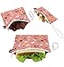 QOGiR Reusable Sandwich & Snack Bags with Handle (Set of 3): Lead-free,BPA-free,PVC-free,FDA PASSED(Red Fish)
