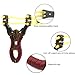 YUNYILAN Professional Slingshot Stainless Steel Outdoor Hunting Sling Shot High Velocity Catapult with 2 Rubber Bands