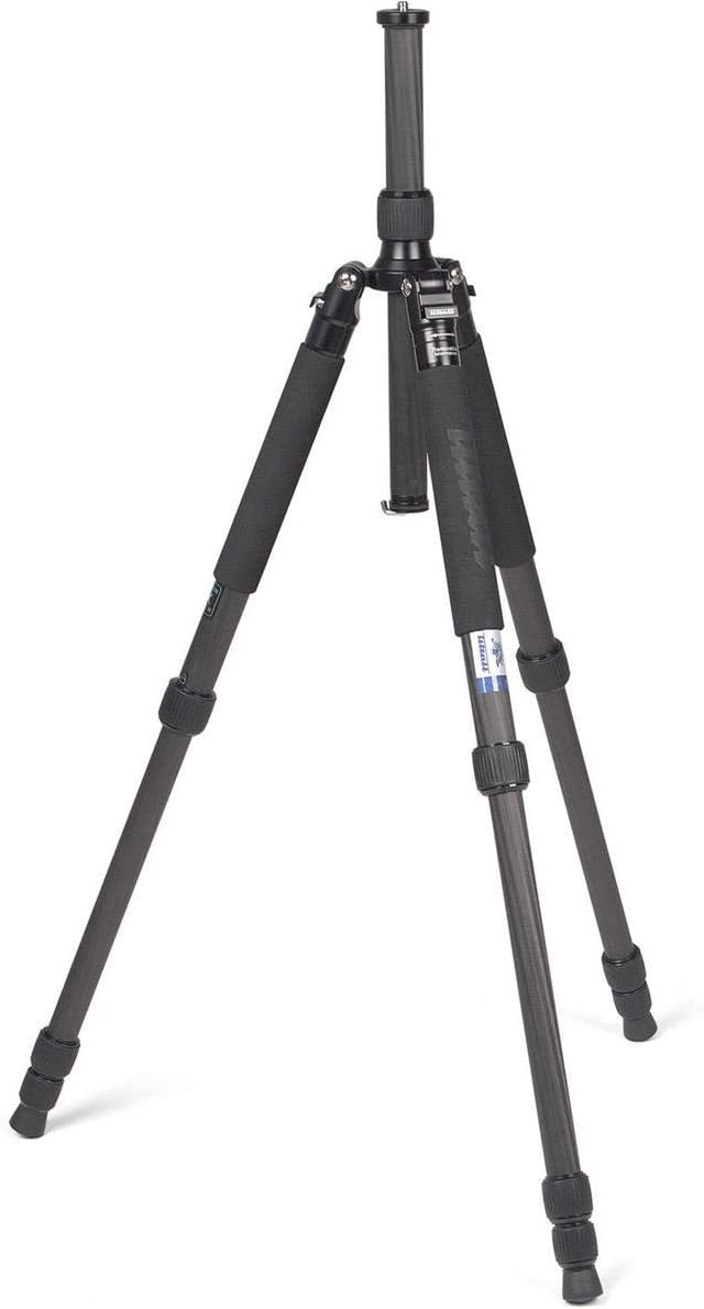 Tiltall 8X Carbon Fiber Tripod, 4 Sections, 63.8", Large