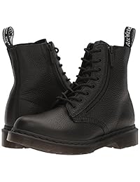 Dr. Martens Pascal - Botas de combate con cremallera para mujer