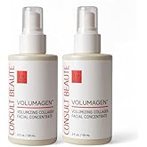 Consult Beaute Volumagen - Collagen Anti-Aging Serum for the Face - Hyaluronic Acid - Skin Nourishing & Plumping - Hydrates and Temporarily Fills for Smoother, Bouncy Skin - 2 Oz. Duo (2 Piece Set)