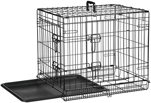 5 AmazonBasics+Double+Door+Folding+Metal+Crate
