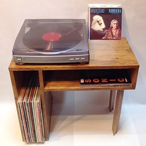 Record Table / Record Stand / Solid Wood Console Table / Vinyl Storage Table