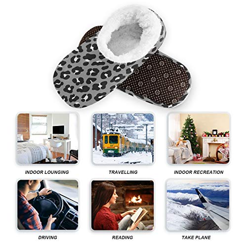 51WZsAaaYEL PUXUQU Zapatillas de casa para mujer, color gris, estampado de leopardo, para casa, dormitorio, pantuflas para mujeres… PUXUQU Zapatillas de casa para mujer, color gris, estampado de leopardo, para casa, dormitorio, pantuflas para mujeres… - Imagen 5