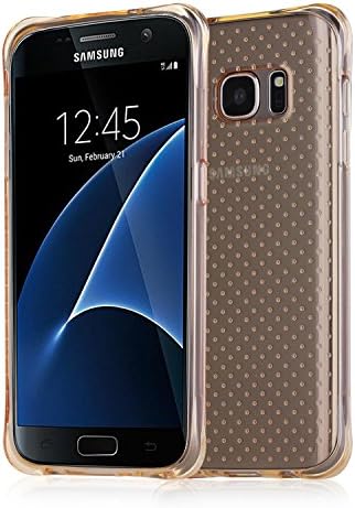 Galaxy S7 edge Case, TNI Stylish Hockey Case Soft TPU Shockproof Full Body Protection Case for Samsung Galaxy S7 edge Phone (Honey)