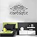SOURBAN Yoga Namaste Lotus Flower Indian Moroccan Pattern Wall Decals