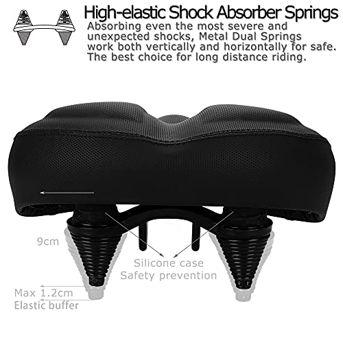 DAWAY Oversized Comfort Bike Seat C40 Most Comfortable Extra Wide