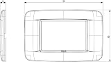 VIMAR Eikon Series Round 3 Module Plate Anthracite Matt view 2