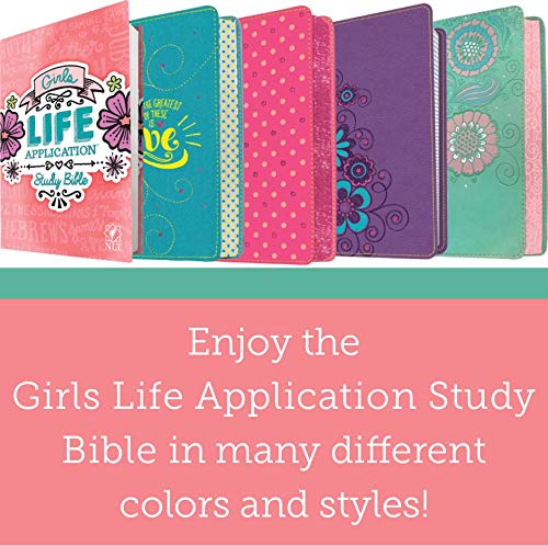 NLT Girls Life Application Study Bible (LeatherLike, Seafoam Teal/Pink Flowers) NLT Girls Life Application Study Bible (LeatherLike, Seafoam Teal/Pink Flowers) NLT Girls Life Application Study Bible (LeatherLike, Seafoam Teal/Pink Flowers) Imitation Leather