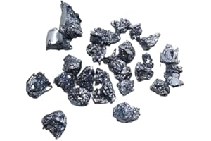 0.1g Melted Osmium Crystal Block 99.95% Pure Os Metal Sample for Element Collection, Hobby, Scientific Research Experiment、Co