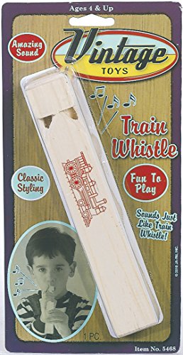 Vintage Toys Wooden Train Whistle