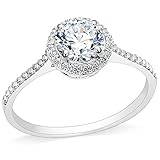Jude Jewelers 3.75CT Stainless Steel Solitaire Engagement Ring Propose Wedding Anniversary Statement (Silver, 7)