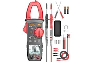 High-Precision Clamp Meter with a Backlit Display, Capable of Measuring AC/DC Voltage and Featuring NCV Induction