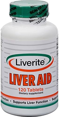 Liverite Liveraid - Supports Liver Function - 120 Tablets (Pack of 2)