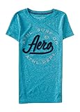 Aeropostale Women's Aero Surf Co Graphic T Shirt M Aqua Burst