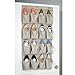 InterDesign 16-Pocket Hanging Shoe Organizer – Chevron Over Door Storage System, Taupe