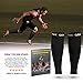 Physix Gear Calf Compression Sleeves - Compression Sleeves for Running, Provides Calf Support and Shin Splints Comfort, Black, S/M