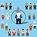 20pcs Different Figures Occupations Building Blocks Brick DIY Toys Children Gift