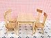 Lowpricenice 5pcs Wooden Dining Table Chair Model Set 1:12 Dollhouse Miniature Furniture