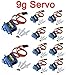 SEGURO 10x Pcs SG90 Micro Servo Motor 9G Servo RC Robot Helicopter Airplane Boat Controls primary