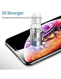 ESR Tempered-Glass Compatible for iPhone 11 Pro Screen Protector iPhone Xs Screen Protector [No Side Bezel] [2-Pack] [Easy Installation Frame] 3X Stronger Screen Protector for iPhone 11 Pro XS X
