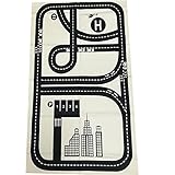 JIALEEY Road Play Mat Activity Soft Cotton Floor Carpet Play Car Rug Street for Kid Baby Toddler Boy Girl Bedroom Playroom Classroom Playmats