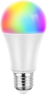 Wifi Lampe, Smart Home Wifi Birne E27 LED Lampe Dimmbare alexa Glühbirne, WLAN steuerbar via App, kompatibel mit Alexa/Google Home, Fernbedienung von IOS &amp; Android 16 Millionen Farben